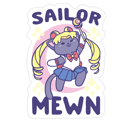 Sailor Mewn Die Cut Sticker
