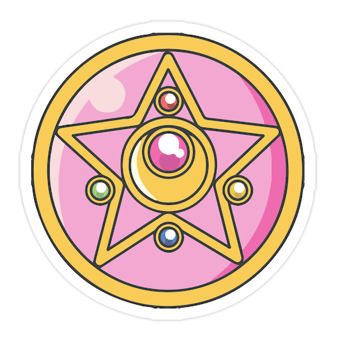 Sailor Moon Crystal Star Brooch Die Cut Sticker