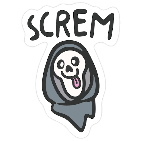 Screm Derpy Parody Die Cut Sticker