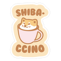Shibaccino Die Cut Sticker