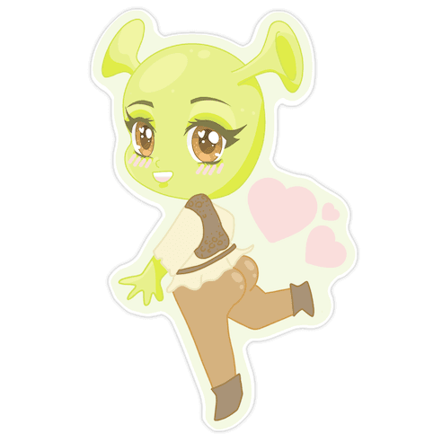 Shrek-Kun Die Cut Sticker