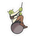 Shreking Ball Die Cut Sticker