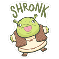 Shronk Derpy Shrek Die Cut Sticker