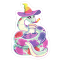 Snake Witch Die Cut Sticker