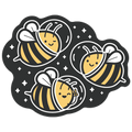 Space Bees Die Cut Sticker