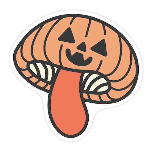 Spooky Mushrooms Die Cut Sticker