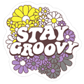 Stay Groovy (Nonbinary Flag Colors) Die Cut Sticker