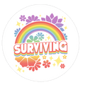Surviving Die Cut Sticker