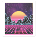 Synthwave Die Cut Sticker