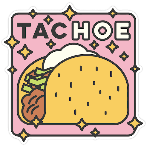 Tac Hoe Die Cut Sticker