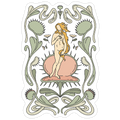 The Birth of Venus Fly Trap Die Cut Sticker