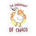 The Embodiment Of Chaos Die Cut Sticker