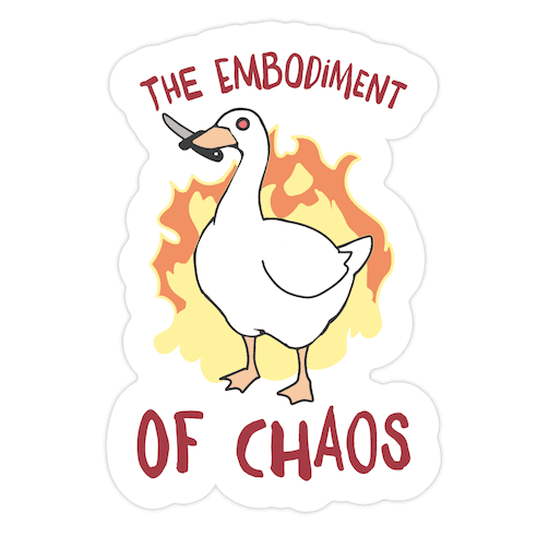 The Embodiment Of Chaos Die Cut Sticker