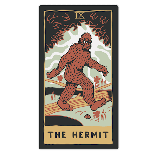 The Hermit (Bigfoot) Die Cut Sticker