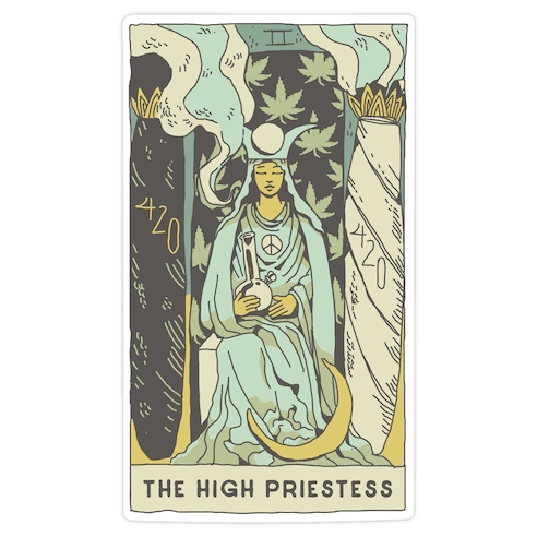 The High Priestess Die Cut Sticker