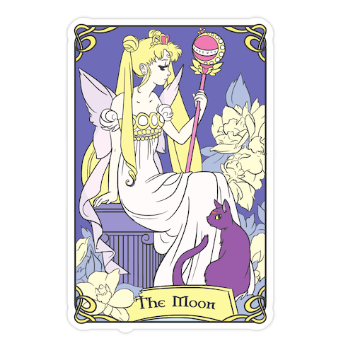The Moon Tarot Die Cut Sticker