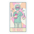 The Nurse Tarot Die Cut Sticker