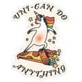 Uni-Can Do Anything Die Cut Sticker