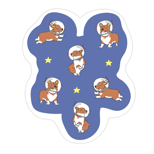 Unidentified Floating Corgi Die Cut Sticker