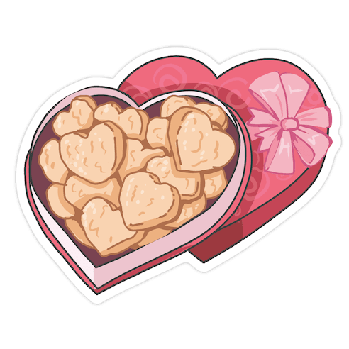 Valentine Nuggies Die Cut Sticker