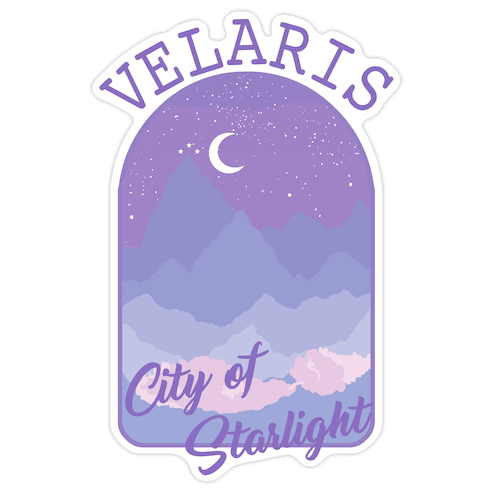 Velaris City of Starlight Die Cut Sticker