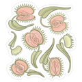 Venus Flytrap Vulvas Die Cut Sticker