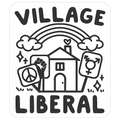 Village Liberal Die Cut Sticker