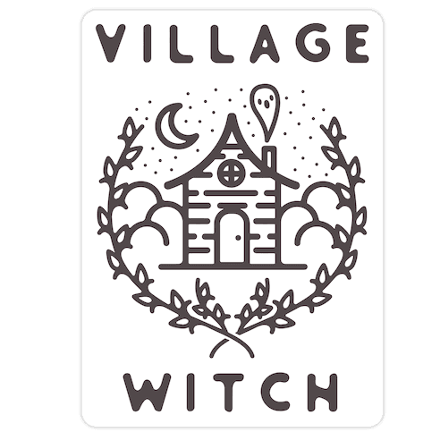 Village Witch Die Cut Sticker