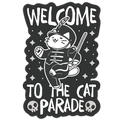 Welcome to the Cat Parade Die Cut Sticker