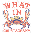 What In Crustacean? Die Cut Sticker