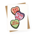Eat Ass Suck a Dick Sell Drugs Greeting Card