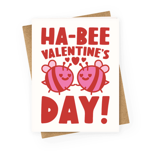 Ha-Bee Valentine's Day Greeting Card