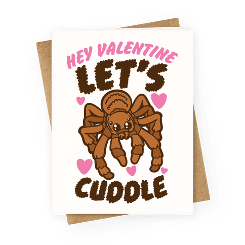 Hey Valentine Let's Cuddle Greeting Card