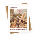 I Like You You're F***ing Weird Greeting Card