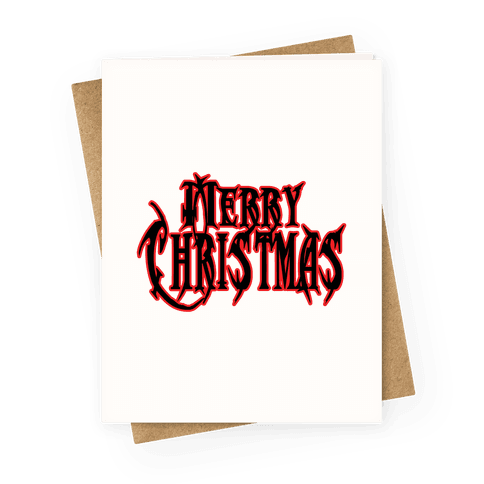 Merry (Metal) Christmas Greeting Card