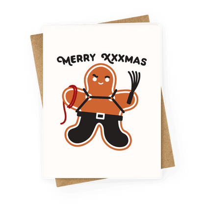 Merry XXXmas Gingerbread Greeting Card