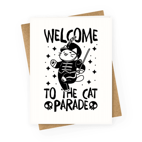 Welcome to the Cat Parade Greeting Card