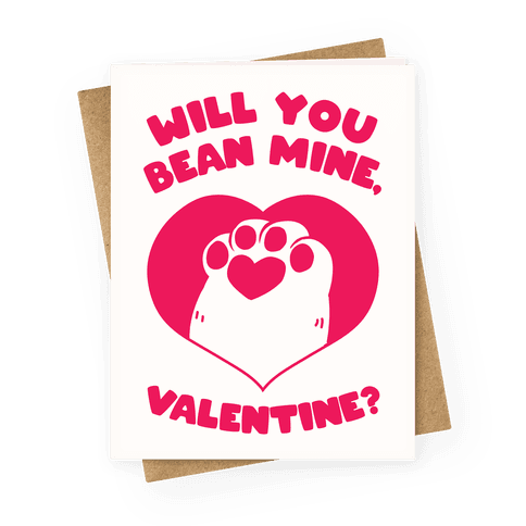 Will You Bean Mine, Valentine? Greeting Card
