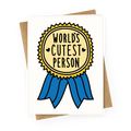 World's Cutest Person Greeting Card