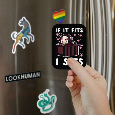 If It Fits, I Sits (Nezuko) Magnet