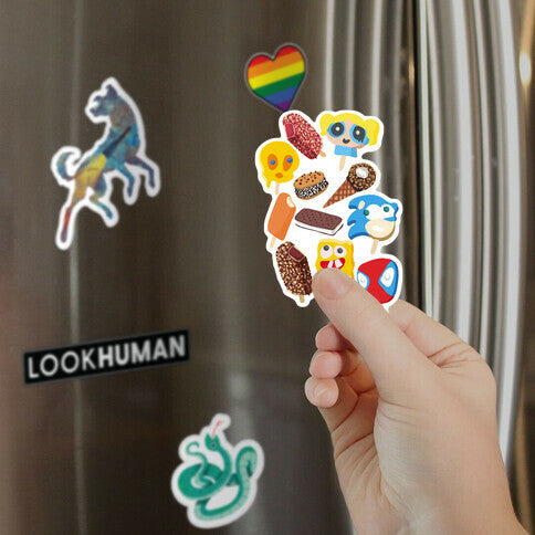 Ice Cream Truck Treats Pattern Magnet