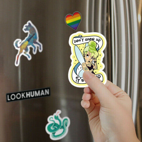Punk Tinkerbell (Don't Grow Up It's A Trap) Magnet