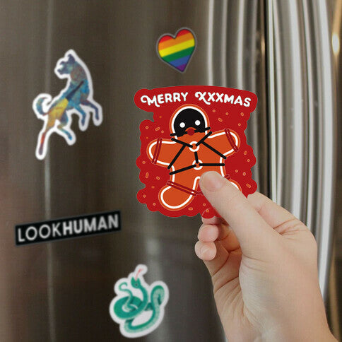 Merry XXXmas Gingerbread Magnet