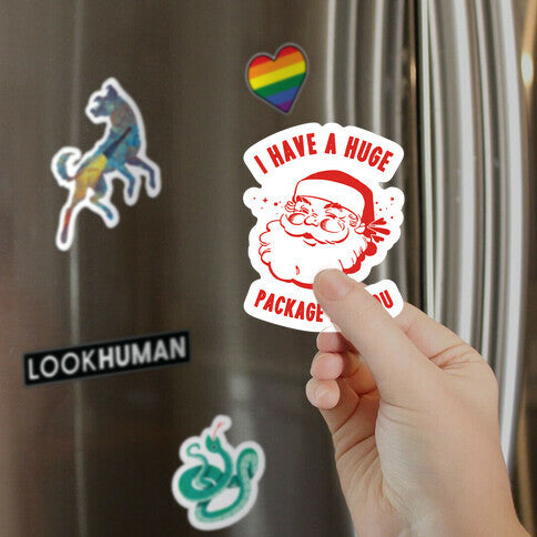 I Have A Huge Package For You Santa Magnet