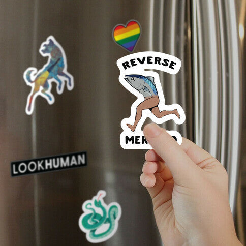 Reverse Mermaid Magnet