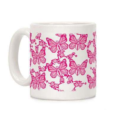 Butterfly Vagina Pattern Coffee Mug