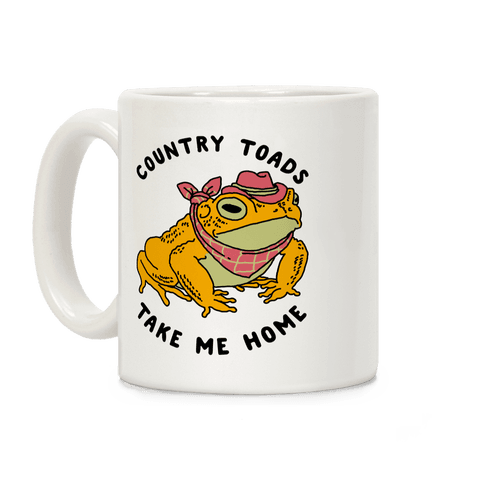 Country Toads Take Me Home Coffee Mug