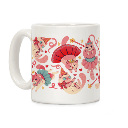 Cute Princess Cat Pattern Coffee Mug
