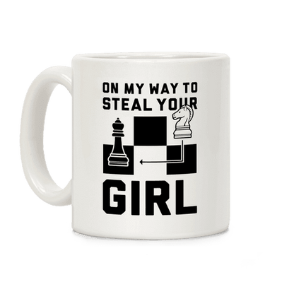 On My Way To Steal Your Girl Chess Coffee Mug