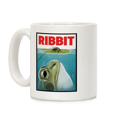 Ribbit Jaws Parody Coffee Mug